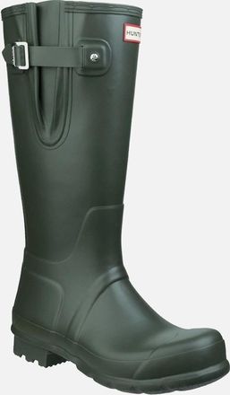 Hunter Mens Hunter Mens Original Side Adjustable Wellington Boots in Dark Olive - Green - Size: 12
