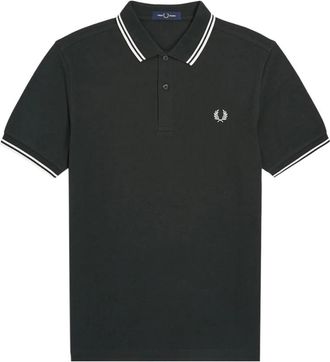 Fred Perry Twin Tipped Polo - Heren - Polos - Groen - S - Katoen - Tops