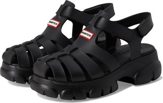 Hunter Belah Womens Sandals Black : 11 M, Synthetic