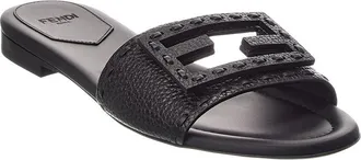 Fendi Fendi Baguette Leather Sandal