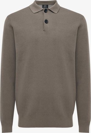 Genti Longsleeve Button Polo | Taupe