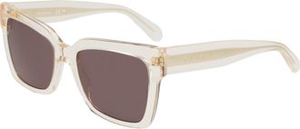 Calvin Klein Brown Butterfly Ladies Sunglasses CKJ24606S 011 54