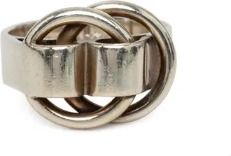 Herm&egrave;s Silver 925 Band Ring (Pre-Owned)