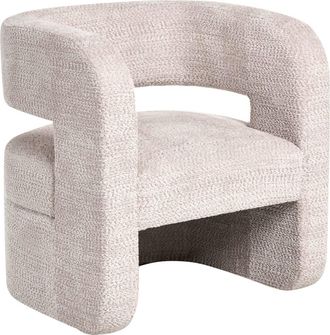 Beliani Sill&oacute;n chenilla beige