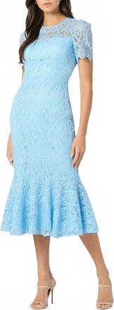 Shoshanna Darcy Dress In Sky Blue