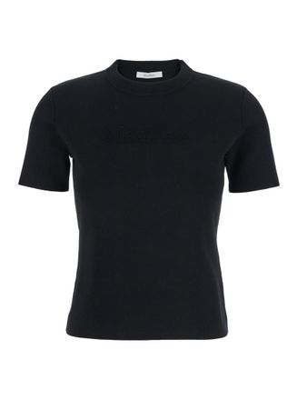 Max Mara Black Logo Crew Neck T-Shirt