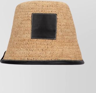 Jacquemus trimmed structured woven hat