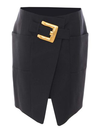 Balmain Short belted skirt