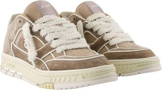 Axel Arigato Mens Area Lo Piping Sneaker Beige Calfskin