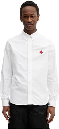 Kenzo Heren, Overhemden, Wit, Maat: 2XL