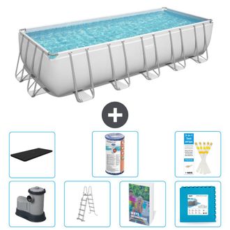 Bestway Piscina Bestway Power Steel Rectangular - 640x274x132 Cm - 8-piezas S602
