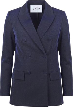 Jucca Blazers - Dames - Blazers - Blauw - L - Leer - Jassen