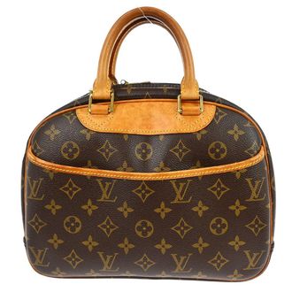 Louis Vuitton Trouville Handbag Monogram Canvas Brown Canvas Handbag (Pre-Owned)