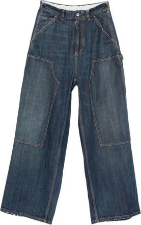 Maison Margiela Workwear Jeans - Dames - Loose Fit Jeans - Blauw - XS - Katoen - Jeans