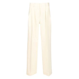 Forte_Forte Tailored Trousers - female - Forte Forte - Wide Trousers - White - M - Trousers