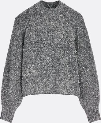 La Redoute Collections Trui in glanzend tricot, donzig effect