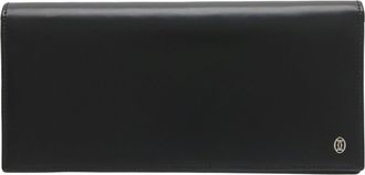 Cartier Black Leather Long Wallet (Bi-Fold) (Pre-Owned)