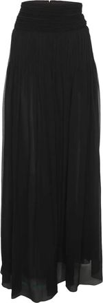 Chlo&eacute; Gonna midi pliss&eacute; - Nero