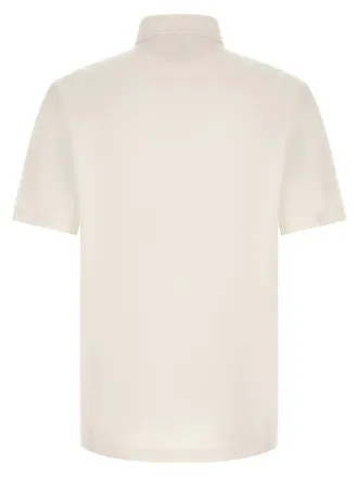 Brunello Cucinelli Heraldic Logo Polo - Cream