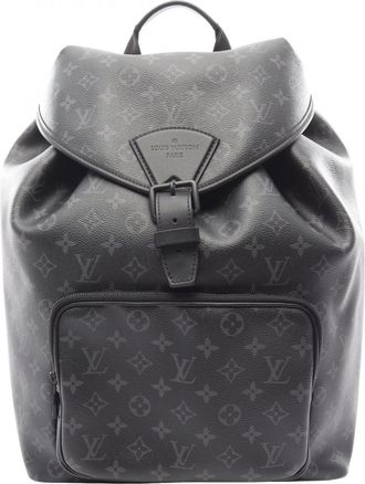 Louis Vuitton Black Monogram Eclipse Coated Canvas Leather Backpack (Pre-Owned)
