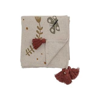 Bloomingville Children blanket Bryn - Beige - Recycled cotton