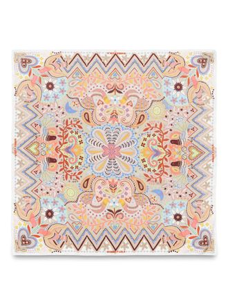 Bimba & Lola floral-print scarf - women - Polyester - One Size - Neutrals