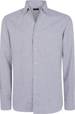 Barba Shirt Classic Nsfr2p0157080.U.02 Light Grey