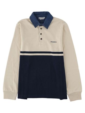 J.W.Anderson Color-block Long-Sleeve Cotton Polo Shirt