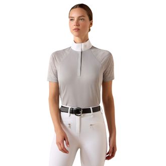 Ariat Womens Aptos Vent 2.0 Show Shirt in Show Grey, Size 2X-Small, by Ariat