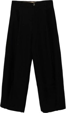 Uma Wang Pantaloni con pieghe - Nero