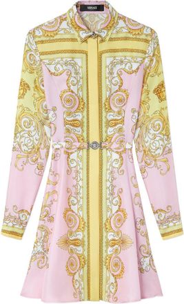 Versace Mini Dress With Baroque Print
