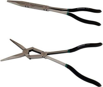Trade Shop Trade Shop - Pinze Extra Lunghe 13 Becco Dritto A Doppio Snodo Per Valvole Molle 101501