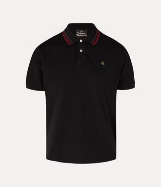 Vivienne Westwood Classic Polo Solid Piquet Black XXL Men