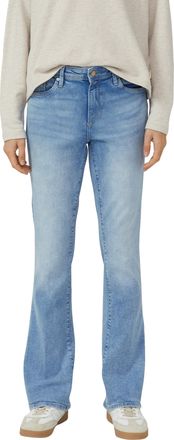 s.Oliver Schlagjeans S.OLIVER, Damen, Gr. 36, L&auml;nge 30, blau used, Denim/Jeans, Obermaterial: 85% Baumwolle, 14% Polyester, 1% Elasthan, unifarben, ausgestellt