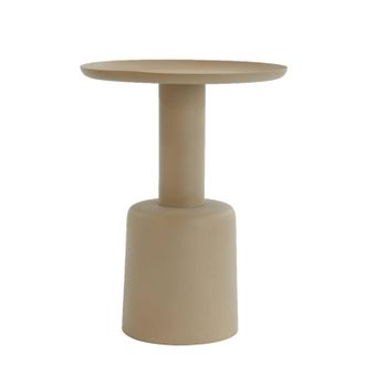 Light & Living Light & Living Mesa Auxiliar Milaki Beige - &Oslash;39x52 Cm