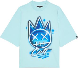 Cult of Individuality OVERSIZED SHORT SLEEVE CREW NECK TEE AIRBRUSH