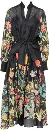 Lavi Shirt Dresses, female, Black, Size: XS Belted Shirt Dress