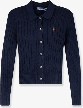 Ralph Lauren Cardigan in cotone con lavorazione a trecce - POLO RALPH LAUREN - gender_Woman