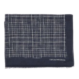 Emporio Armani Modal scarf with jacquard motif Man One Size