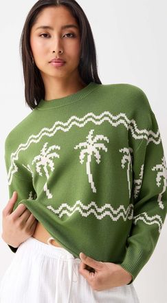 Twik Womens Patterned rolled hem sweater