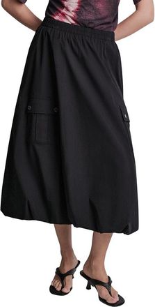 DKNY Cargo Pocket Poplin Skirt