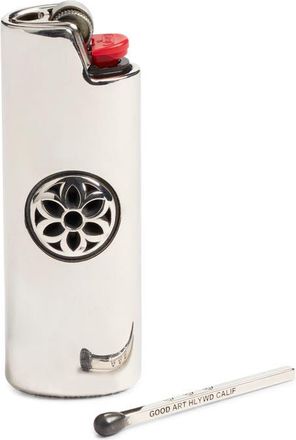 Good Art Hlywd Rosette Sterling Silver Lighter Case at Nordstrom