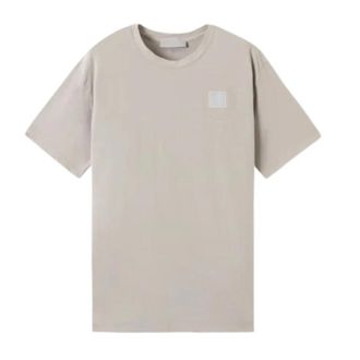 Stone Island Compass Logo Ghost T - Heren - T-shirts - Grijs - L - Katoen - Tops