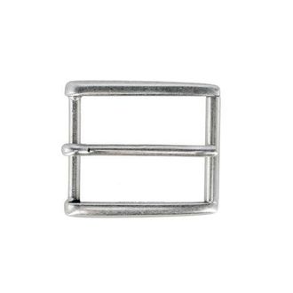 Trafalgar Store 35mm Rectangular Classic Solid Brass Roller Harness Belt Buckle in English Silver at Nordstrom