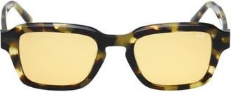 Abercrombie & Fitch 51mm Round Sunglasses in Blonde Havana/brown at Nordstrom