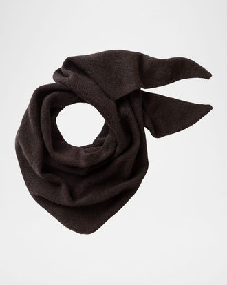 Johnstons of Elgin Gauzy Cashmere Triangle Neck Tie