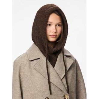 Pieces balaclava PCNAMBI donkerbruin