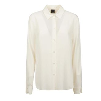 Pinko Shirts, female, White, Size: 2XS Crackers Shirt