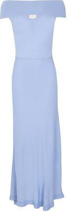 8 by YOOX VISCOSE BLEND OFF SHOULDER MIDI DRESS