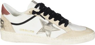 Golden Goose Beige Suede Silver Star Sneakers